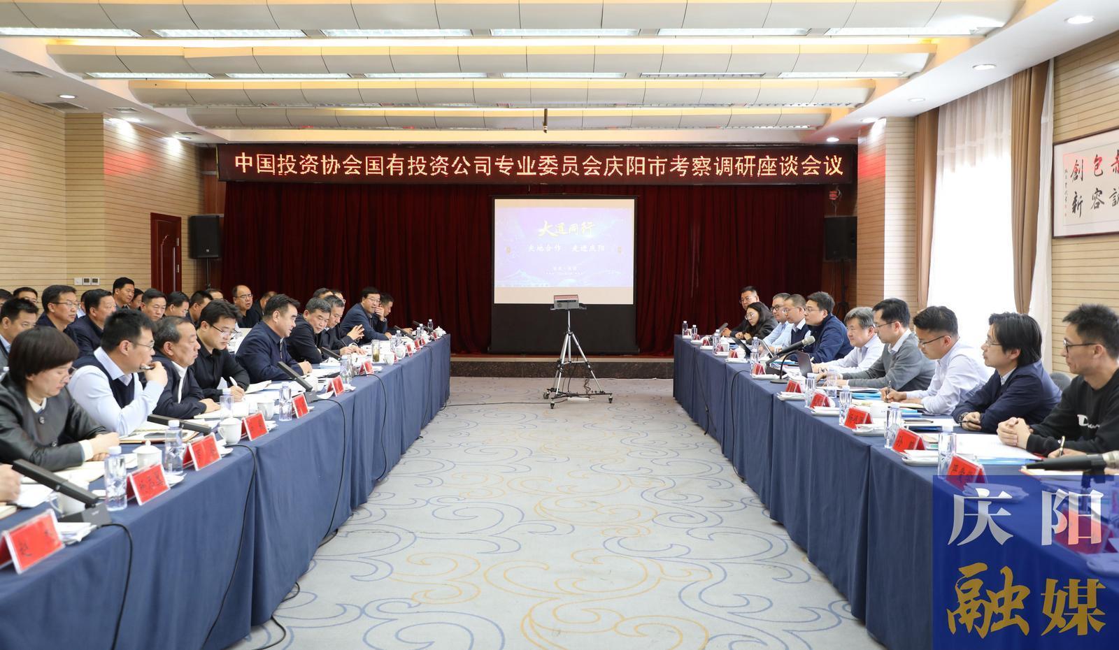 中國(guó)投資協(xié)會(huì)國(guó)有投資公司專業(yè)委員會(huì)來我市考察調(diào)研 黃澤元黃新民出席座談會(huì)并講話