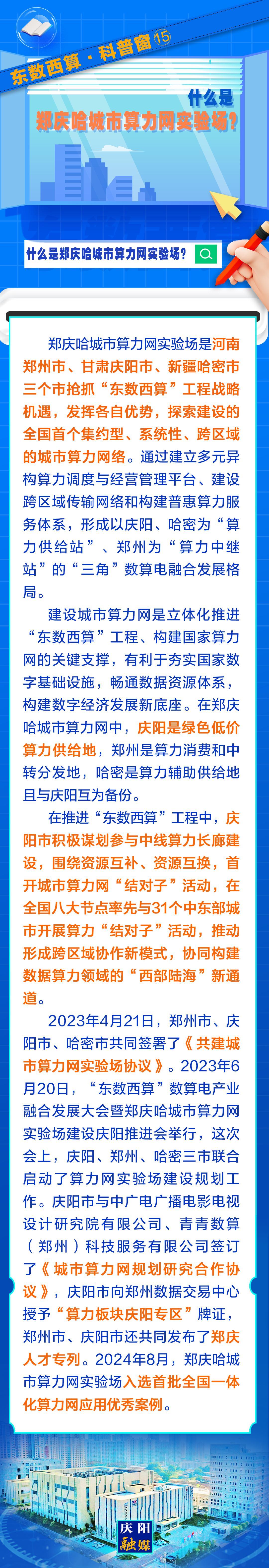 東數(shù)西算·科普窗⒂｜什么是鄭慶哈城市算力網(wǎng)實驗場？