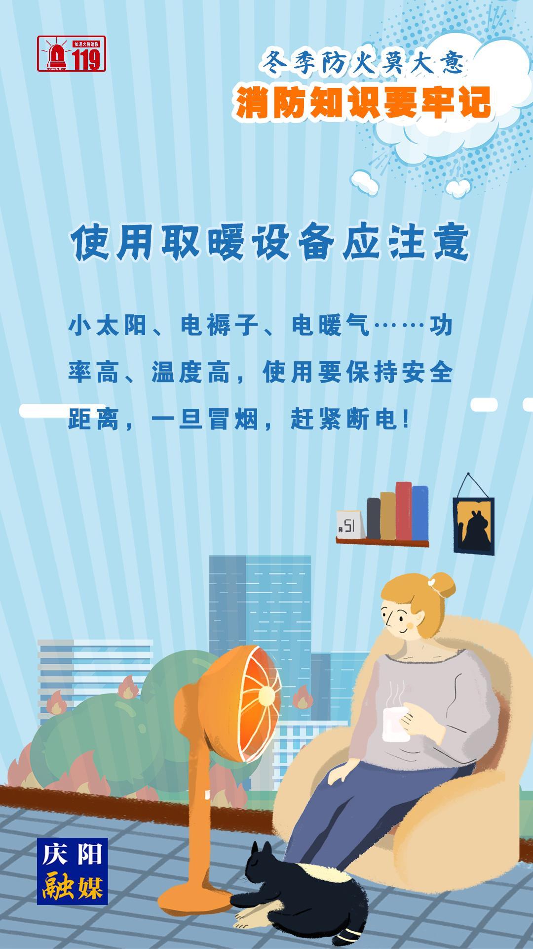 【微海報(bào)】冬季防火莫大意，使用取暖設(shè)備應(yīng)注意！